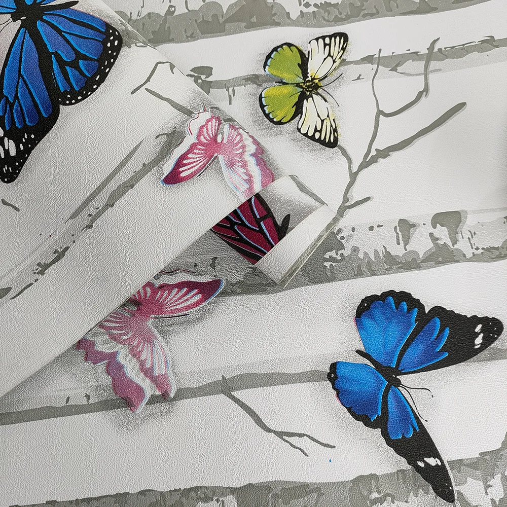 Vinyl PVC Wallcovering Bathroom Kitchen Decor Wallpaper Wall Coating Embossed Self adhesive wallpaper