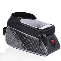 WHEEL UP Black Grey Bicycle Storage Frame Bag Bike Bicycle Phone Bag