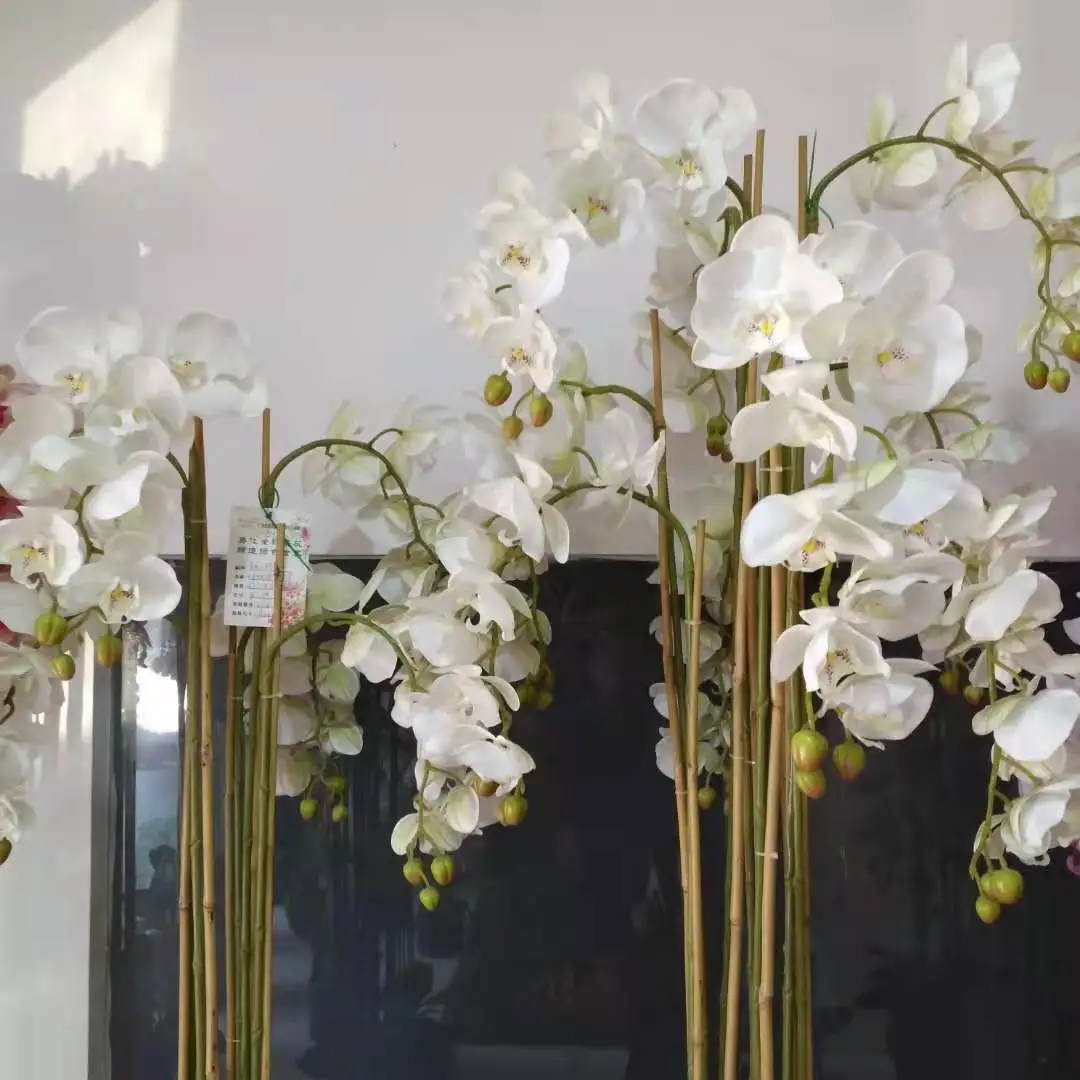 China cheap plastic artificial butterfly orchid flower centerpiece flower