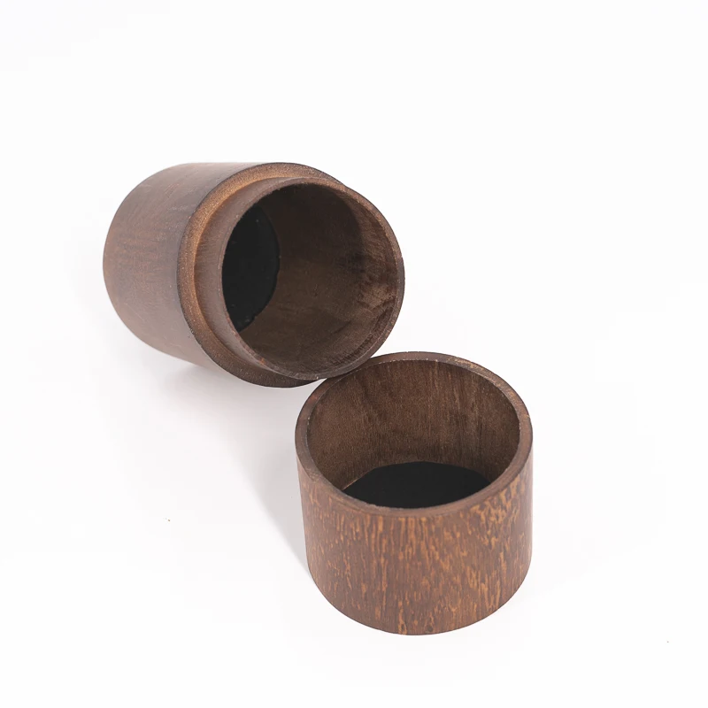 Custom Round Shape Wooden Storage Box With Lids