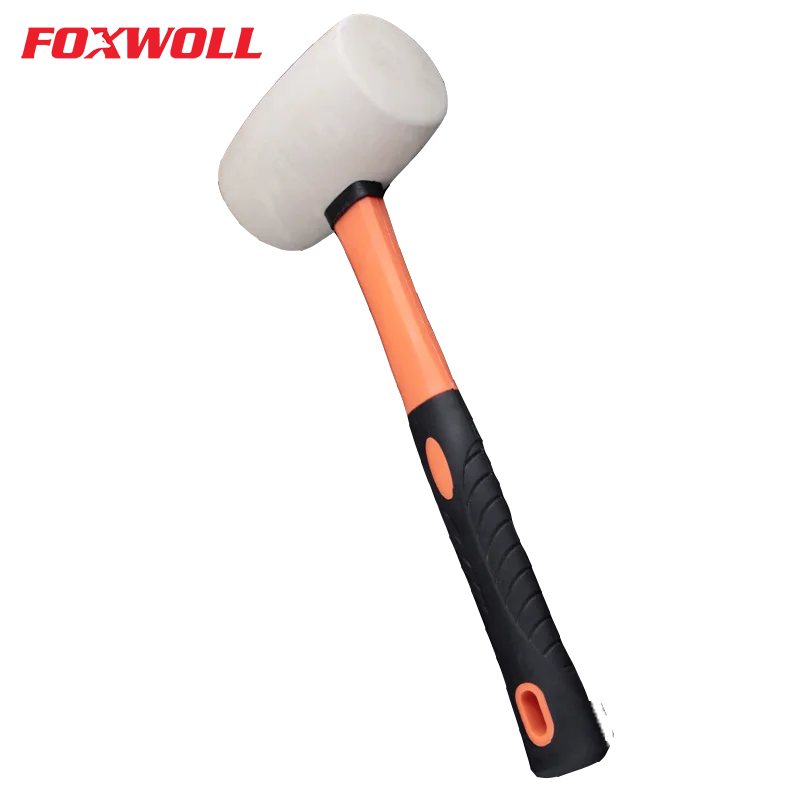 16oz Rubber Mallet With fiberglass rubber hammer