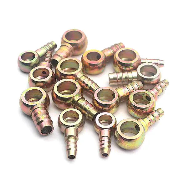 ZM Banjo Fitting Fuel Line Adapter Connector 7.5mm ID Hose Barb 12mm Banjo Fitting Fuel Line Adapter Connector for Car