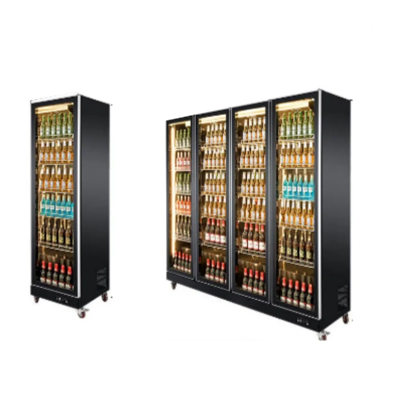 Wholesale home commercial use glass door beverage display coolers Fresh refrigerator Ice water cooler for sale