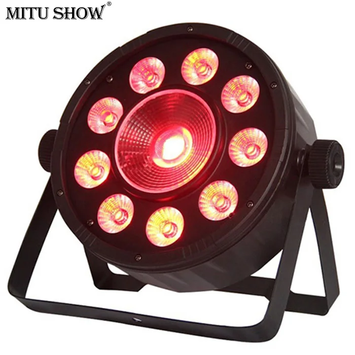 MITUSHOW Indoor Portable Par Light with 9+1 LEDs RGBW 4-in-1 DMX Control Mode for Disco Parties Nightclubs Concerts at Price