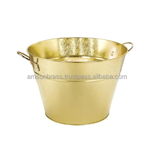 Home & Garden Useful Bucket Galvanized Ice Bucket Metal Pail With Sided Handle Handmade Pail Bucket Premium Quality