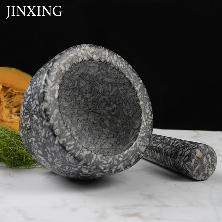 Hot Selling Factory Wholesale High Quality Natural Granite Guacamole Pestle And Mortar Stone Mortar And Pestle Set