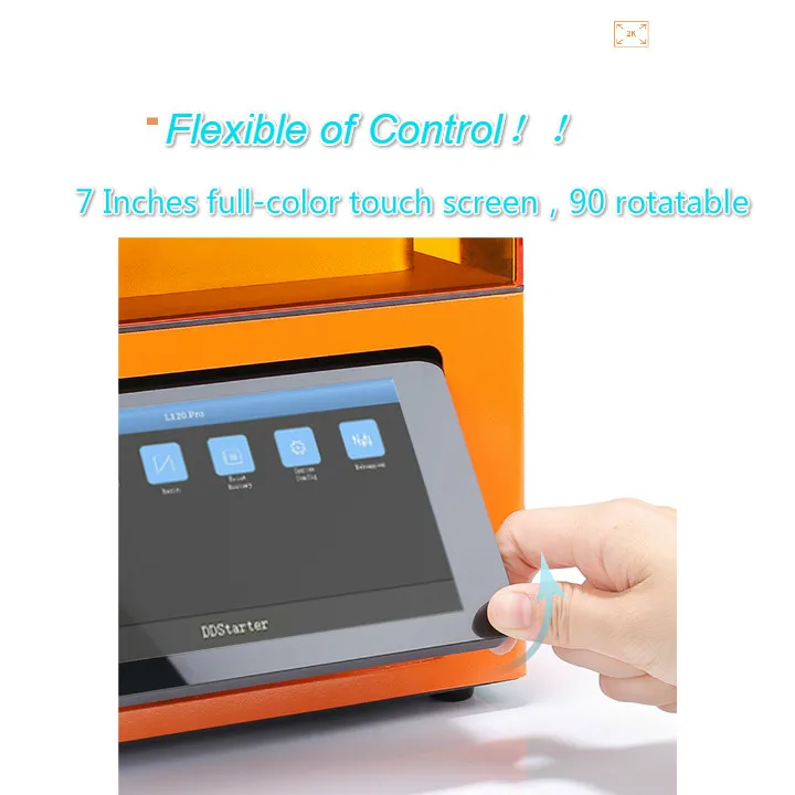 DAZZLE Dazz 3D L120  The Best LCD/SLA/DLP 3D printer with High Precision dual Z-Axis slides  for Dental clinic/ dental lab