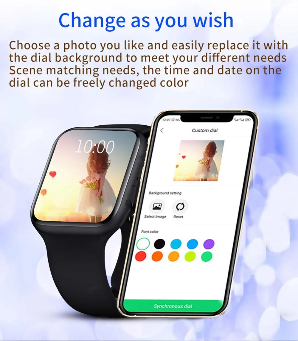 factory price smartwatch 2022 series 7 wireless charger stainless steel nfc upgrade t500 smart watch