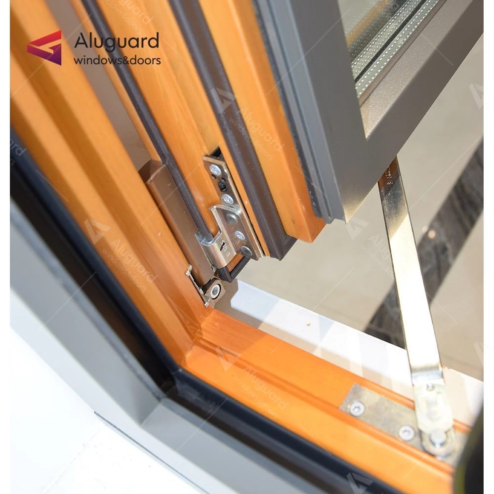 wooden window and door aluminium frame design / aluminium clad wood window