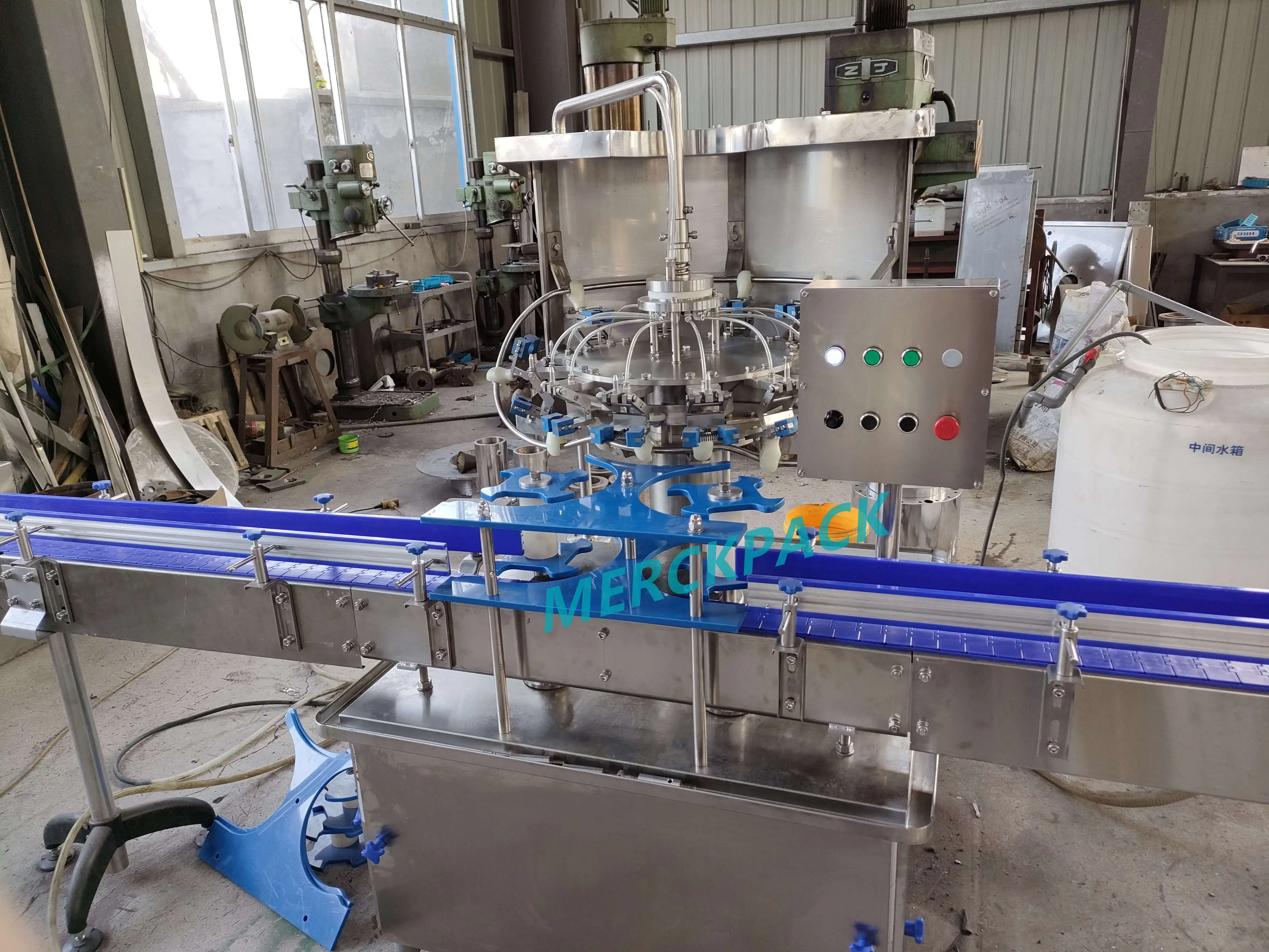 Small Factory Linear Type Washing Rinsing Filling Capping Machine Bottled Water Packing Machine Production Line