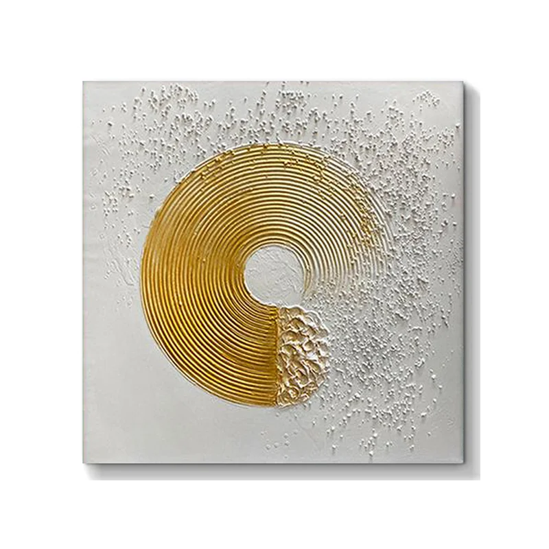 Handmade Oil Painting Modern Minimalist Gold Decorative Oil Painting Living Room Hanging Wall