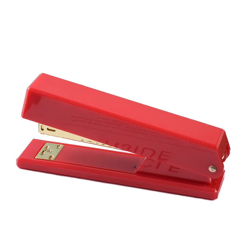 Red Green Gold Christmas Stapler Light Luxury Extended Stapler 12# Large Office Stapler wholesale