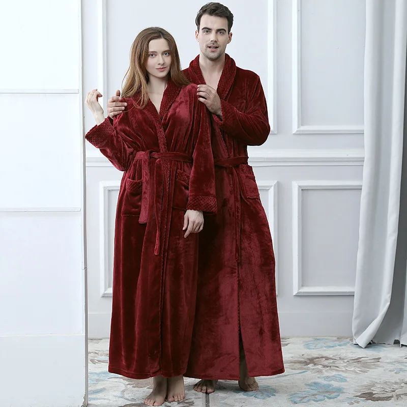 Оптовая продажа роскошные фланелевые зимние женские халаты для отеля