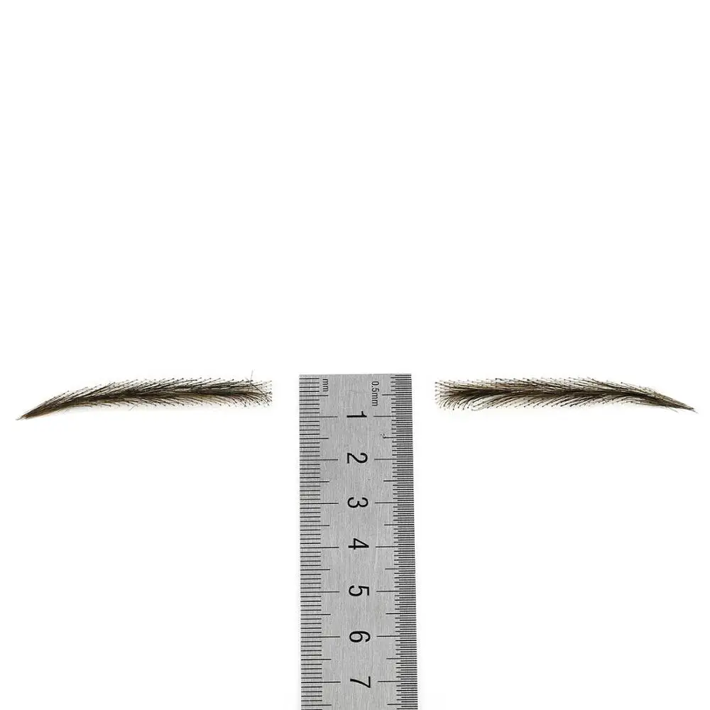 
Free Sample Neitsi One Pair Women Artificial Eyebrows 100% Handknoted Lace Eyebrows Human Hair Beauty Eyebrows W701#3 