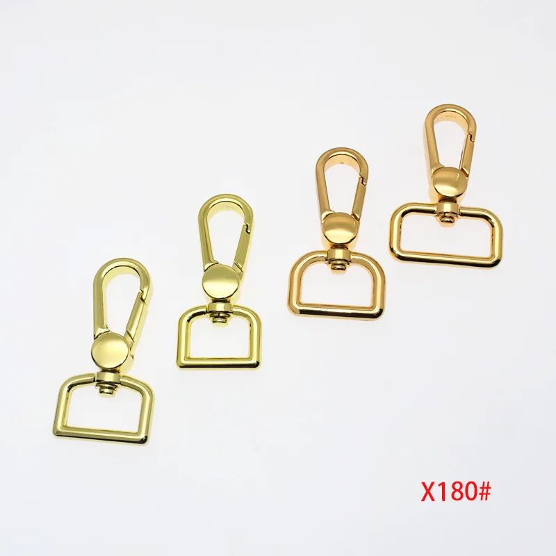 light gold swivel snap hooks polished Silver lobster claw clasp 1inch key holder Dog leashes Keychains bag shoulder connecter