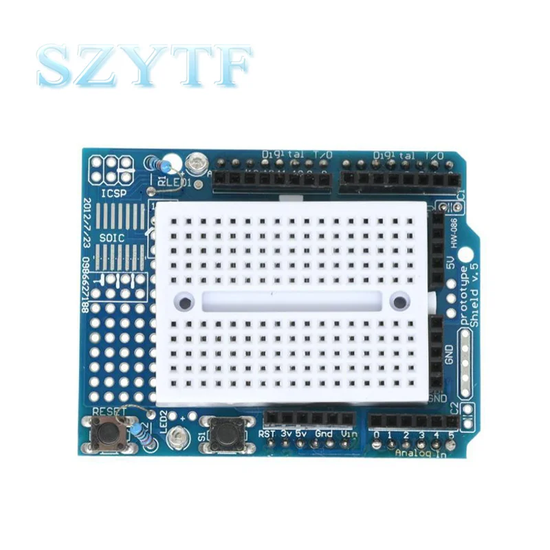 Smart Electronics UNO Proto Shield Prototype Expansion Board With SYB-170 Mini Breadboard Based For Arduino UNO ProtoShield DIY
