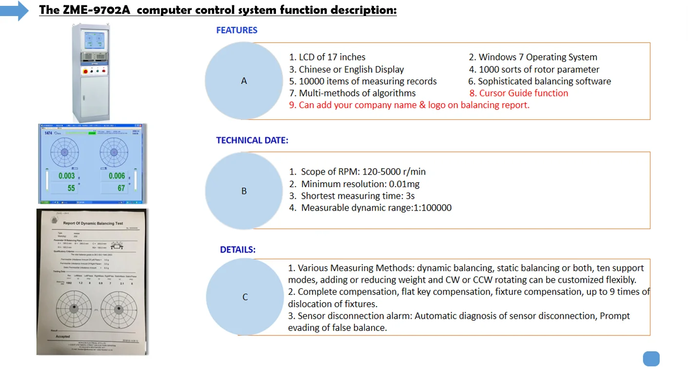 Dynamic balancing machine