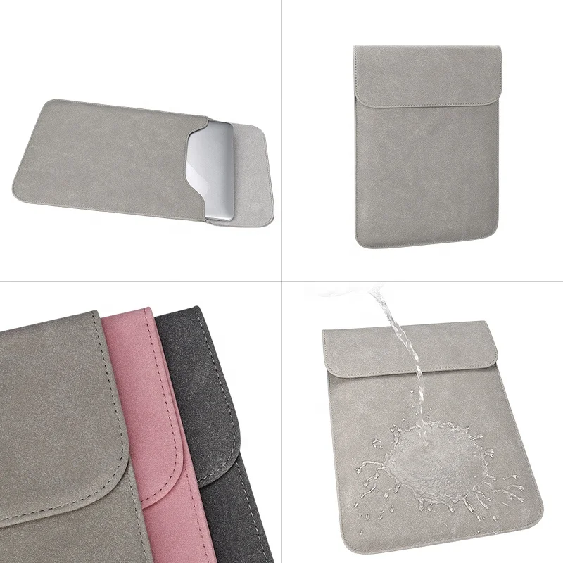 
11.6 13 14 15 inch universal leather laptop tablet carrying case 