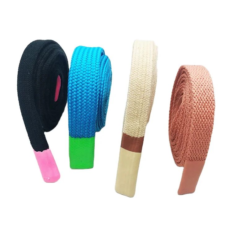 New style silicone end flat drawstring cord for garment