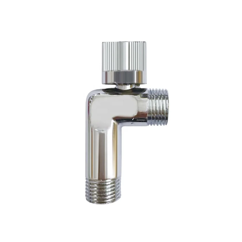 factory price 1/2 90 degree Kitchen bathroom polish chrome zinc alloy water angle valve