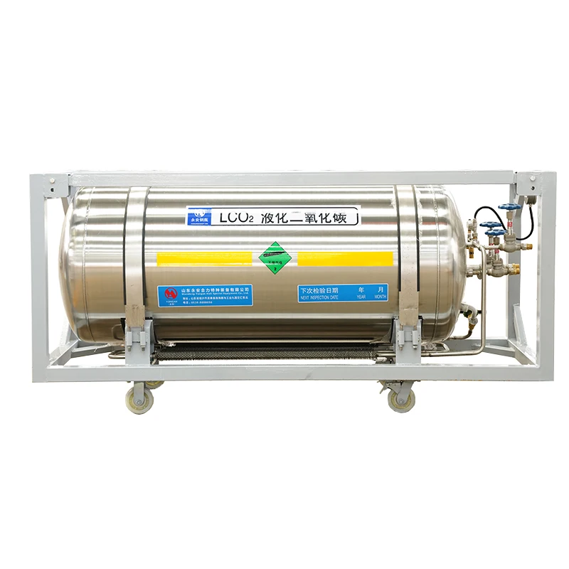 175L 195L 210L Large Capacity Cryogenic Liquid Co2 Storage Tank For Gas Cylinder Filling