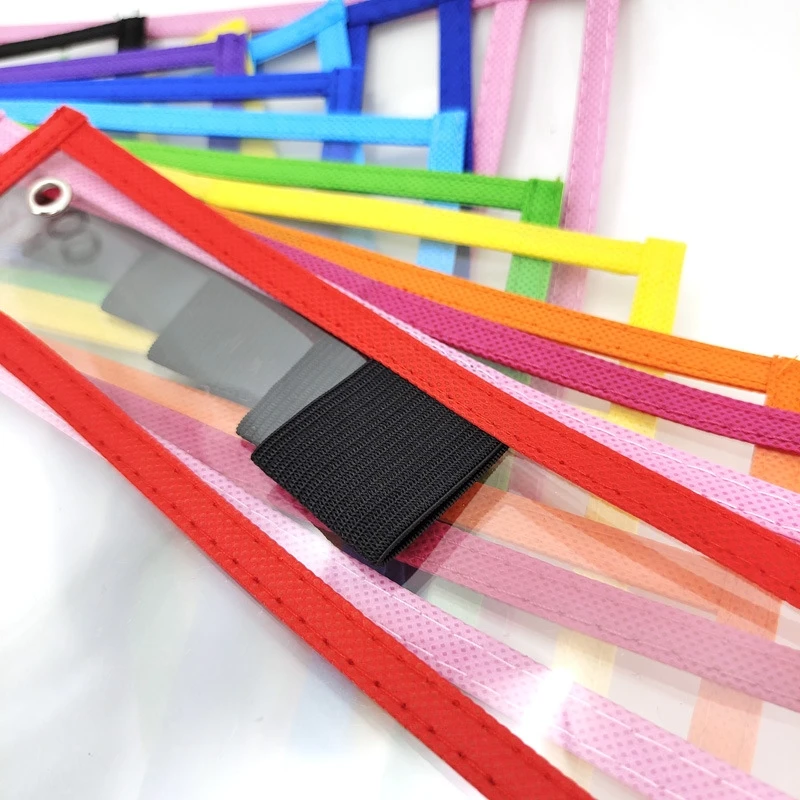 Custom Clear Plastic Reusable Sleeves School Teacher Supplies Dry Erase Pockets for Kids