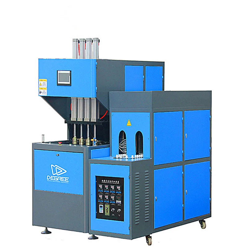 China manual 4 cavity semi automatic bottle blowing machine to make small plastic PP/PET bottles price