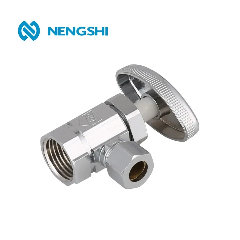 Латунный Угловой стопорный клапан NPT с ABS маховым колесом для рынка Южной Америки 3/8 дюйма FX3/8 дюймов C,1/2 дюйма FX3/8 дюймов C