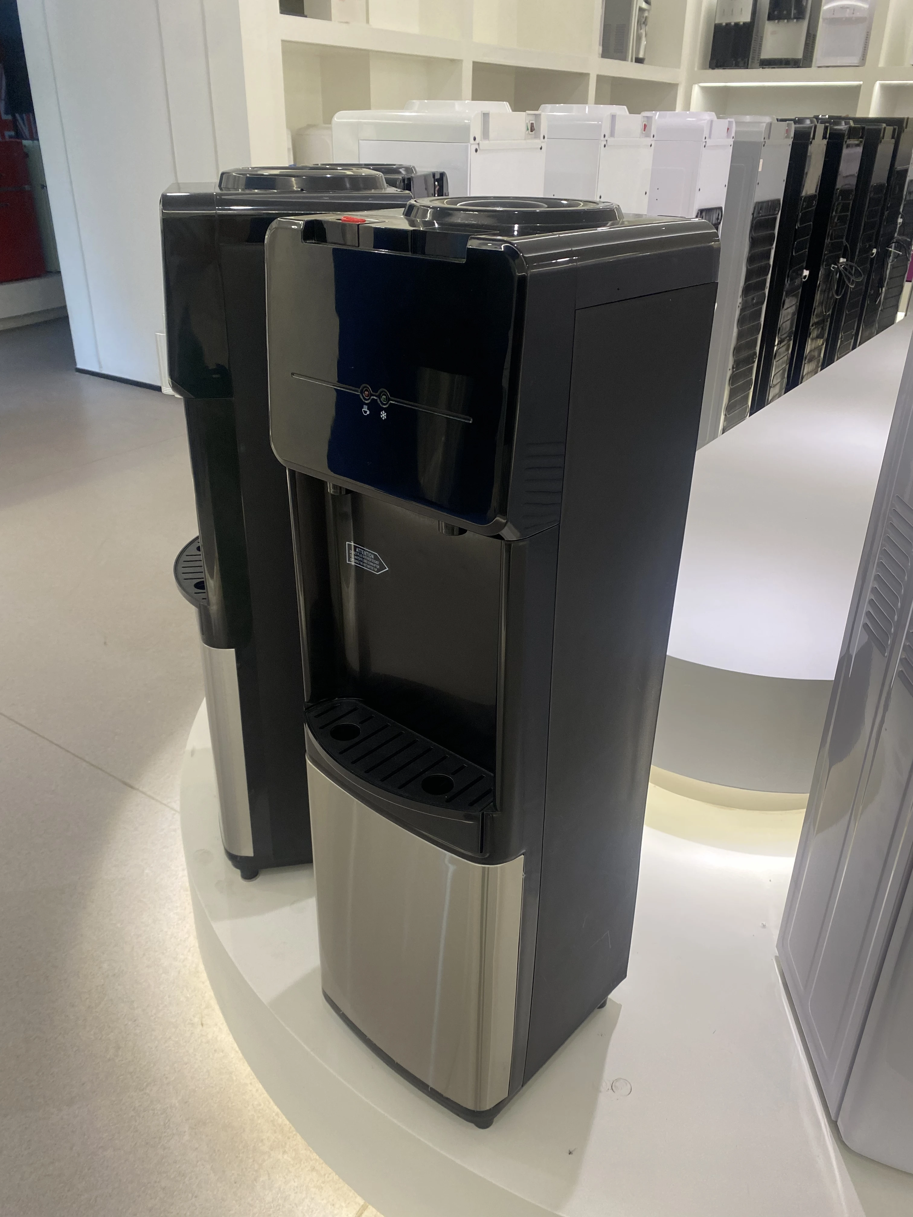 New Model Compressor Cooling Water Dispenser 1120 stylish top loading water cooler with child lock