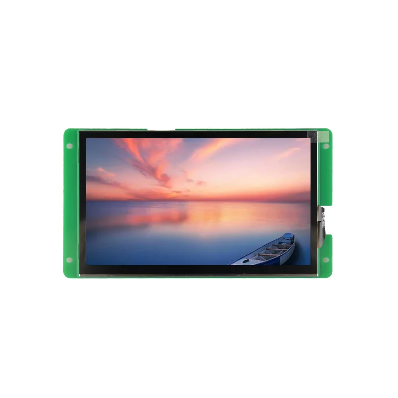 7 inch Intelligent UART LCM 800x480 TFT LCD Display with resistive Touch Controller for Solar Energy System