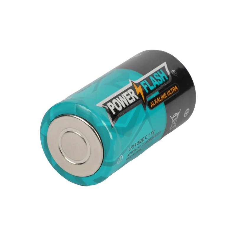 Power Flash Superior Quality 1.5v C LR14 Size C Ultra Alkaline Battery