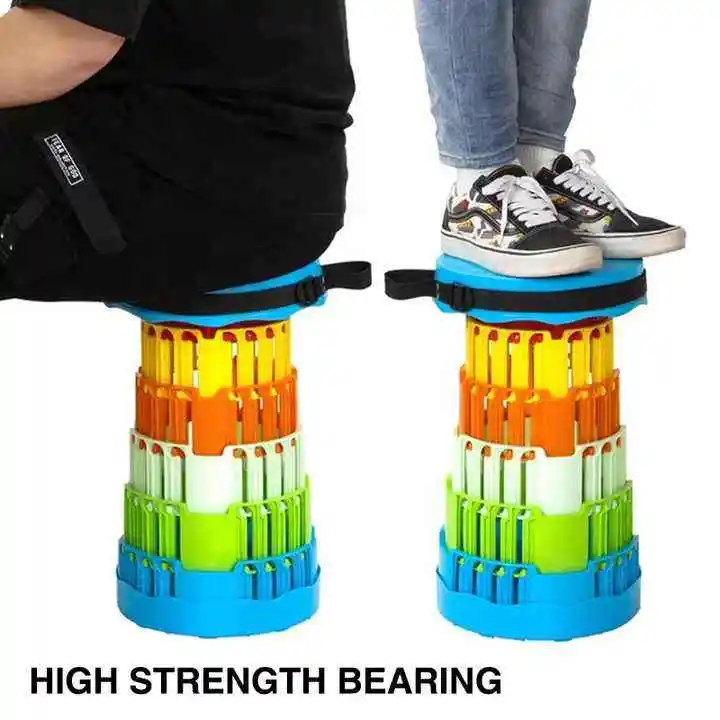 upgrade lightweight sturdy collapsible fishing chair plastic camping telescopic outdoor retractable folding portable stool for t