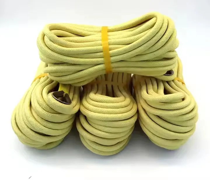 fireproof kevlar aramid flat wick aramid rope braided wick aramid twisted cor