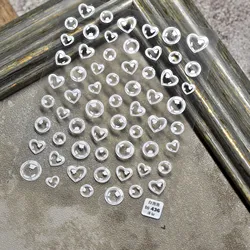 Kawaii Color Cute Bubble Nail Sticker Transparent  Fashion Nail Art Design Decorative  Heart Summer Slider Decal