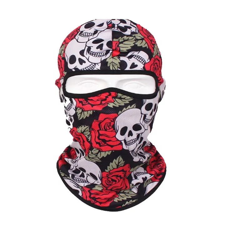 outdoor sports protective equipment Cycling mask dust-proof skull pattern mask Motorcycle bicycle riding sunproof wind proof hat