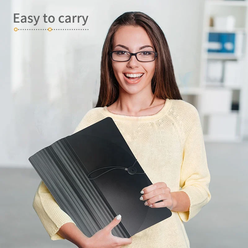Водонепроницаемая Радужная расширяющаяся папка для файлов размером A4 PP Сумка документов офиса и школы