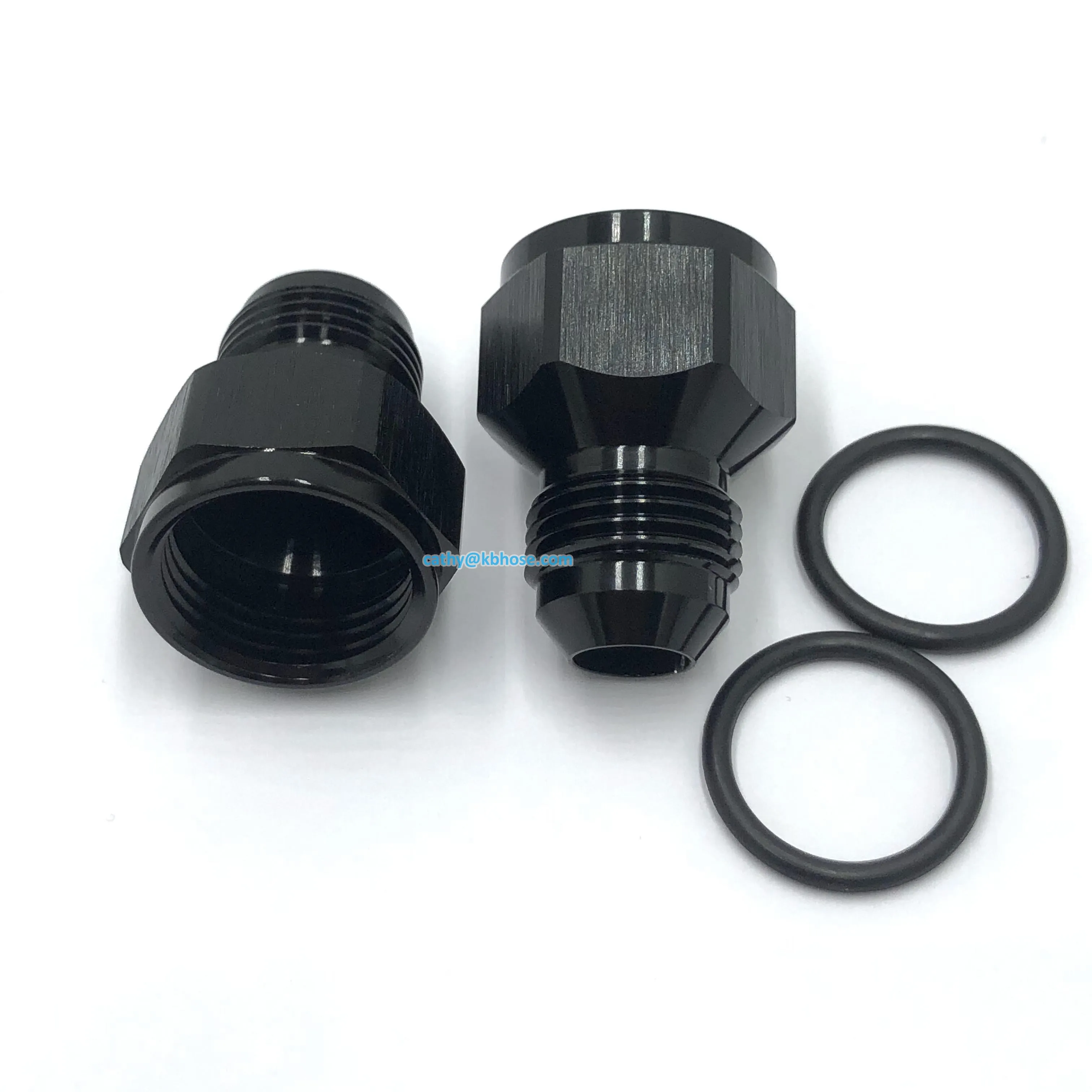 High Quality Aluminum Anodized Female to Male Flare Fuel Oil Hose Line Pipe Adapter Fitting AN Reducer