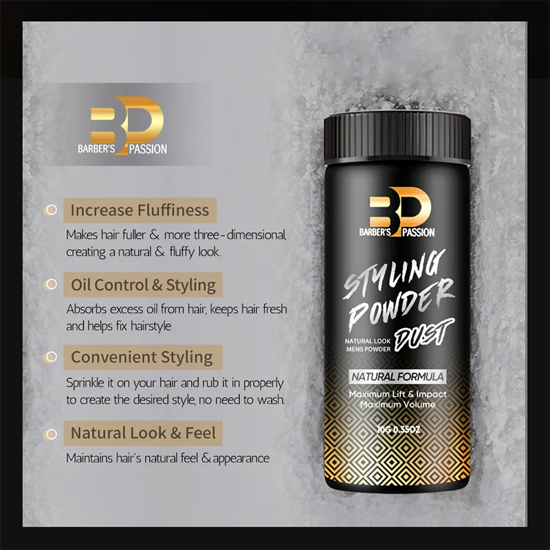 Men Styling Product Lightweight Texture Powder Volumizing Hair Fluffy Powder 10G 20G 25G