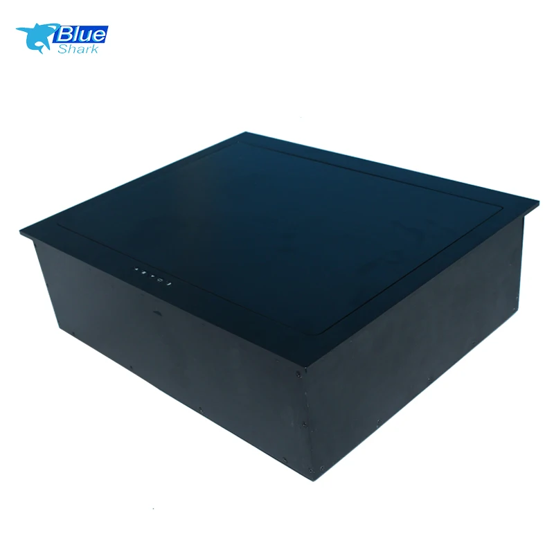 Flip Paperless Desk Monitor Motorized Lcd Lift Flip up Monitor Lift Conferencing Equipment Audio Conference System