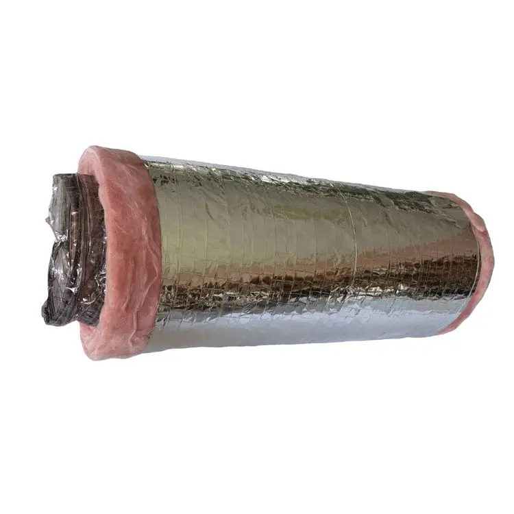 FLEX  Easy installation 75mm-600mm flexible air duct with fiberglass insulation Ventilation Flexible Duct