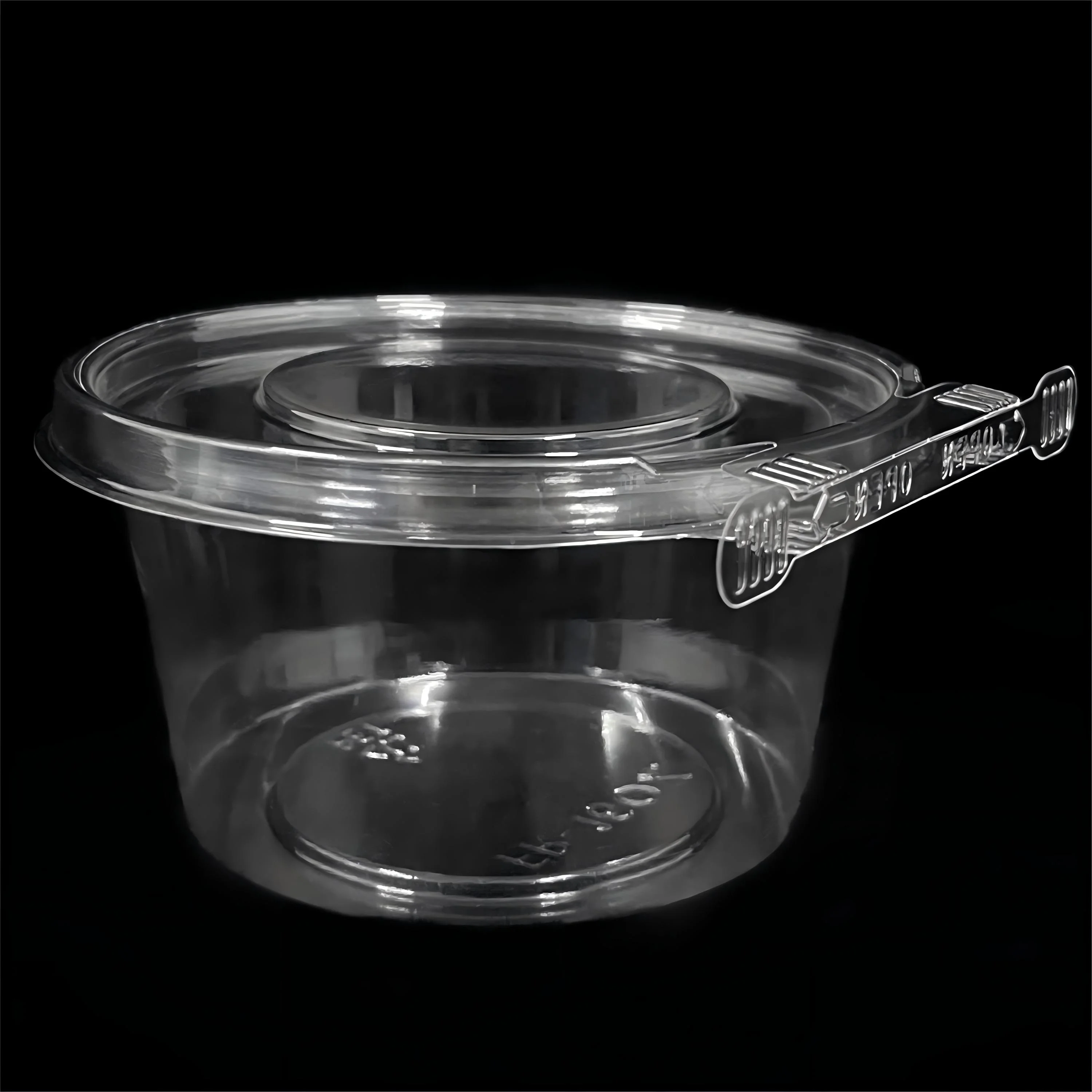8 12 16 oz Plastic Food Container Retail Packing To Go Food Recyclable With Lid Dessert Container Plastic Bread Box