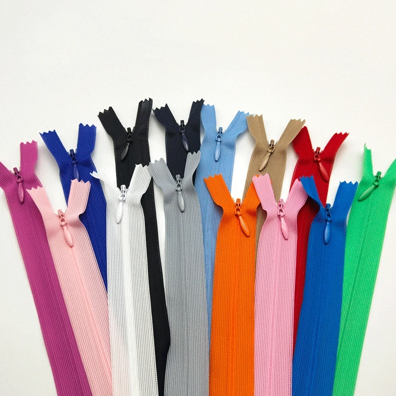 Factory Price Wholesale 3#  Close-End Lace Tape  Invisible Zipper For Dress