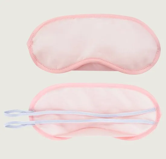 Multicolor Eye Mask Cover Airline Lightweight Polyester Blindfold Filled Sponge Sleep Eye Mask with Nose Pad and Elastic Straps