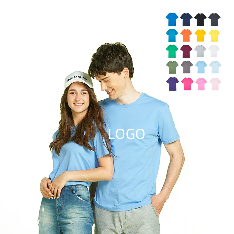 
Logo Printing 100% Cotton Round Neck Short Sleeve High Quality White Tshirts Crazy Shirts Top For Sale 