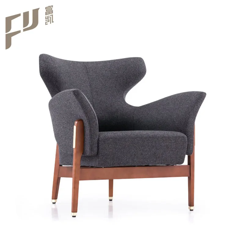 restaurant hotel room lounge sofa chairs wood frame