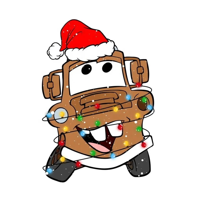 20 Cars Christmas DTF Transfer Custom DTF Design Cartoon Anime Car Heat Transfer Ready To Press Transfer Iron on sticker for Kid