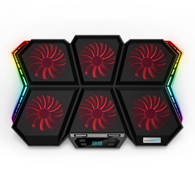 Аксессуары для ноутбука игровой вакуумный кулер COOLCOLD охлаждающие подкладки 5 вентиляторов охлаждение