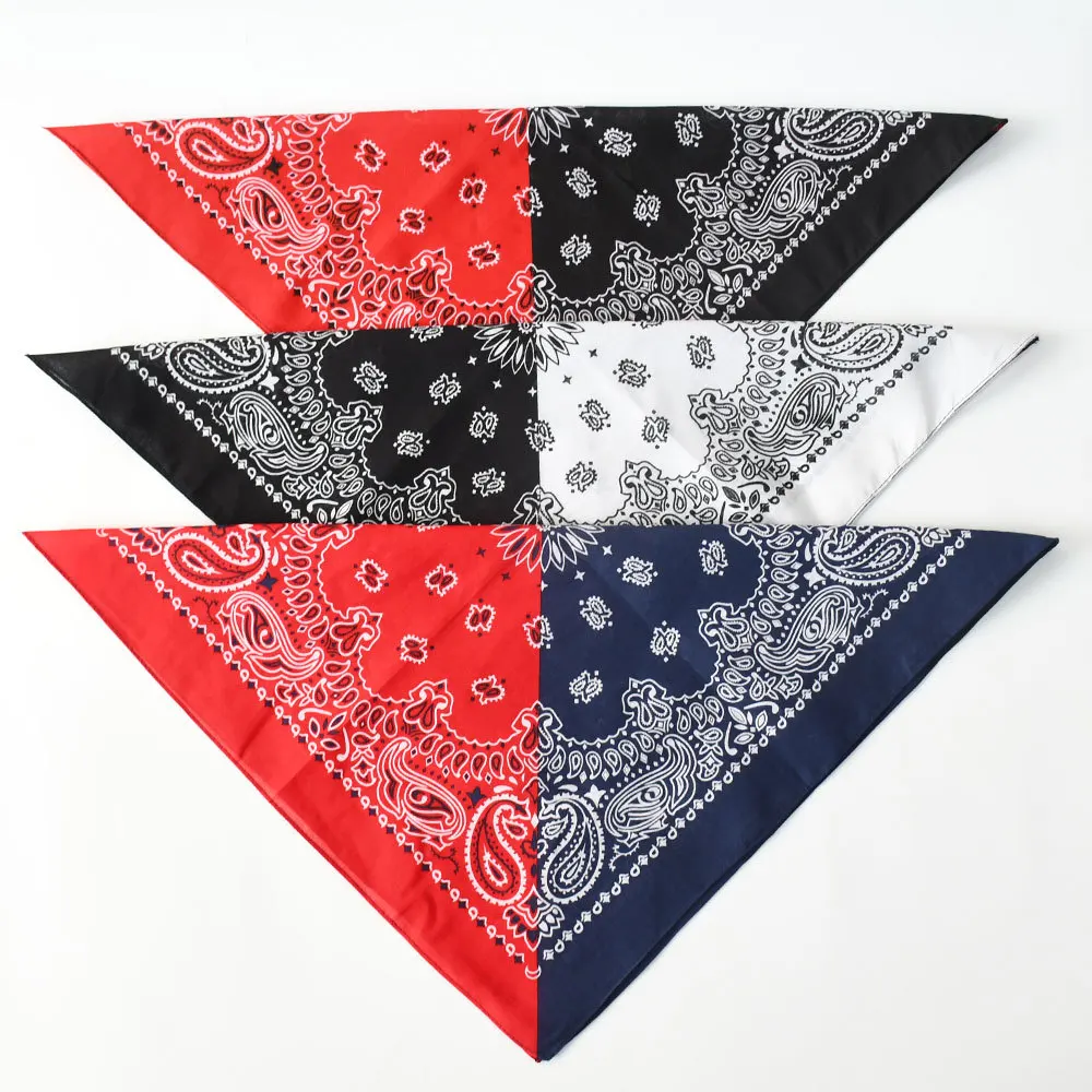Customized Fashion  Cotton Multifunction Square Sport Headwear  Bandana With Logo Custom Printed Cotton bandana
