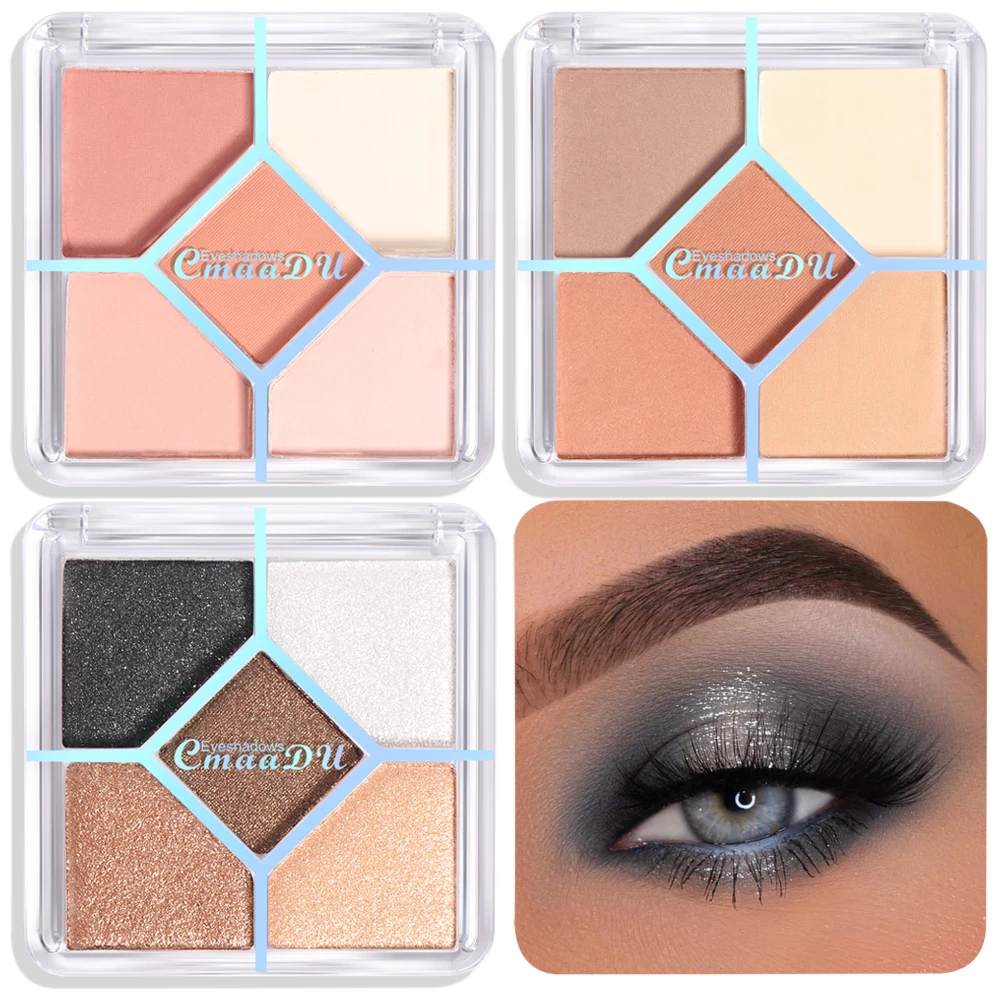 High Pigment Cosmetic Transparent Matte Pearl Eyeshadow Shimmer Eye Shadow Palette (1600617840691)