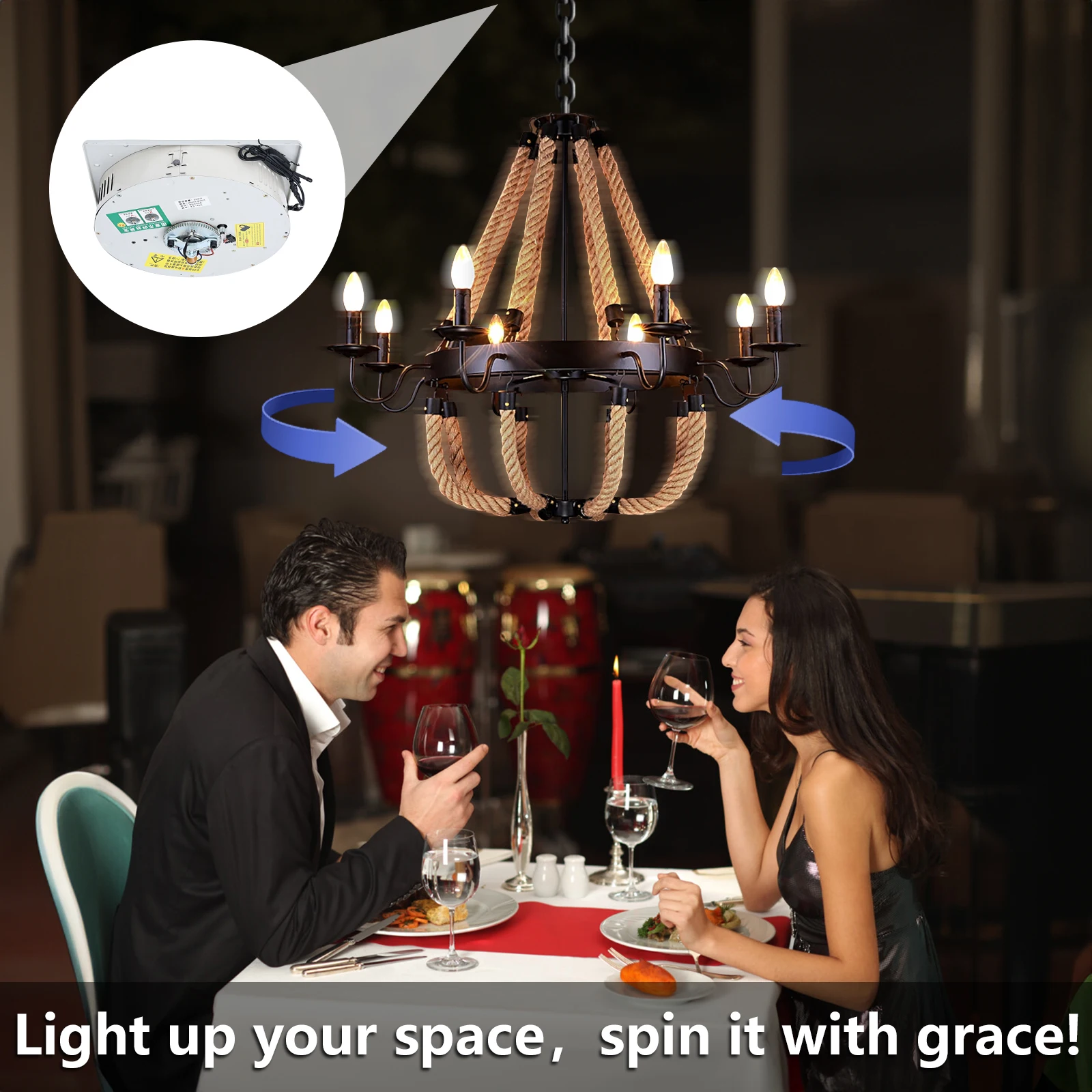 Customizable Height Range Elevator Chandelier Lifting System Light Lifting System Lamp Hoist Chandelier Lift